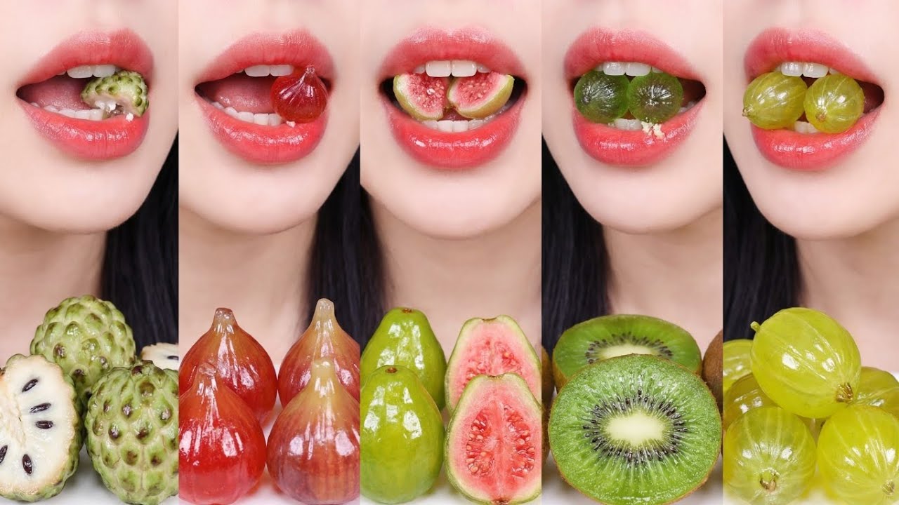 asmr 설탕에 절인 과일 CUTE CANDY FRUIT, SATISFYING EATING CANDY FRUIT TASTY, RELAX WITH CANDY (asmrsound)