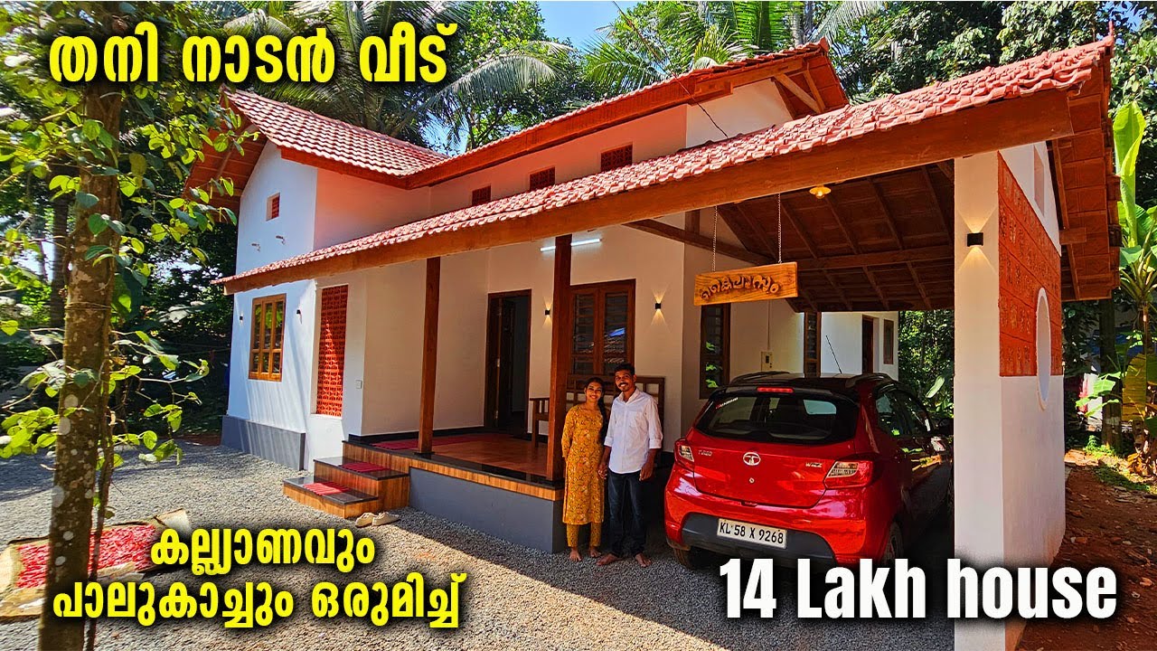 നവ ദമ്പതികൾ ചെലവ് ചുരുക്കി പണിത സ്വപ്നവീട് | Budget traditional house |Home tour l Come on everybody