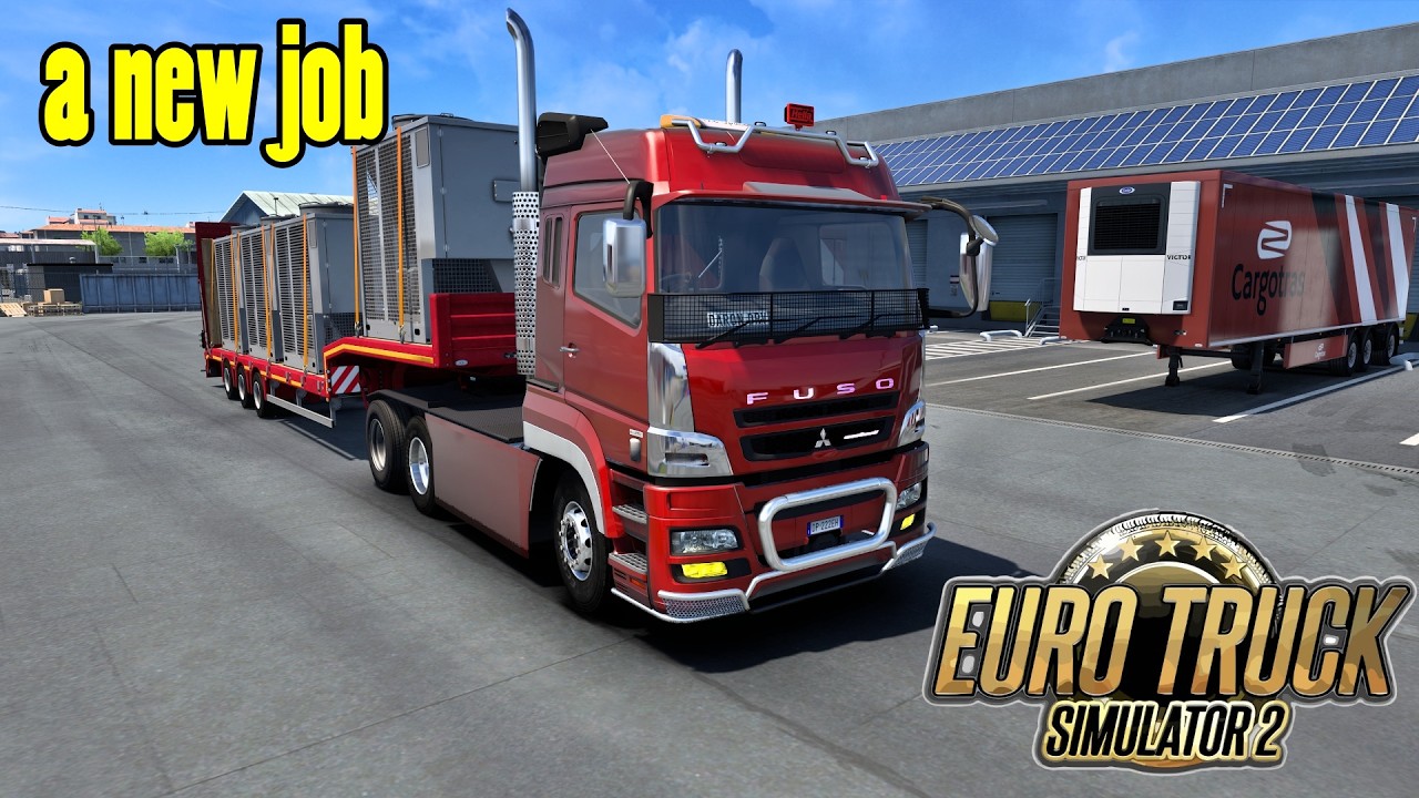 Nyetir Santai Fuso Merah Bawa Kargo Berat, Berakhir di Rest Area ☕ | ETS2 (No Commentary)