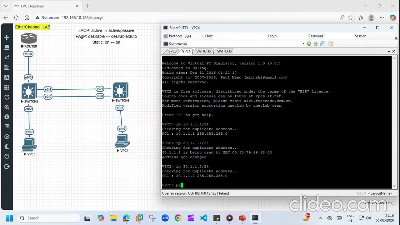 CCNA 200-301 Ether-Channel Class 7