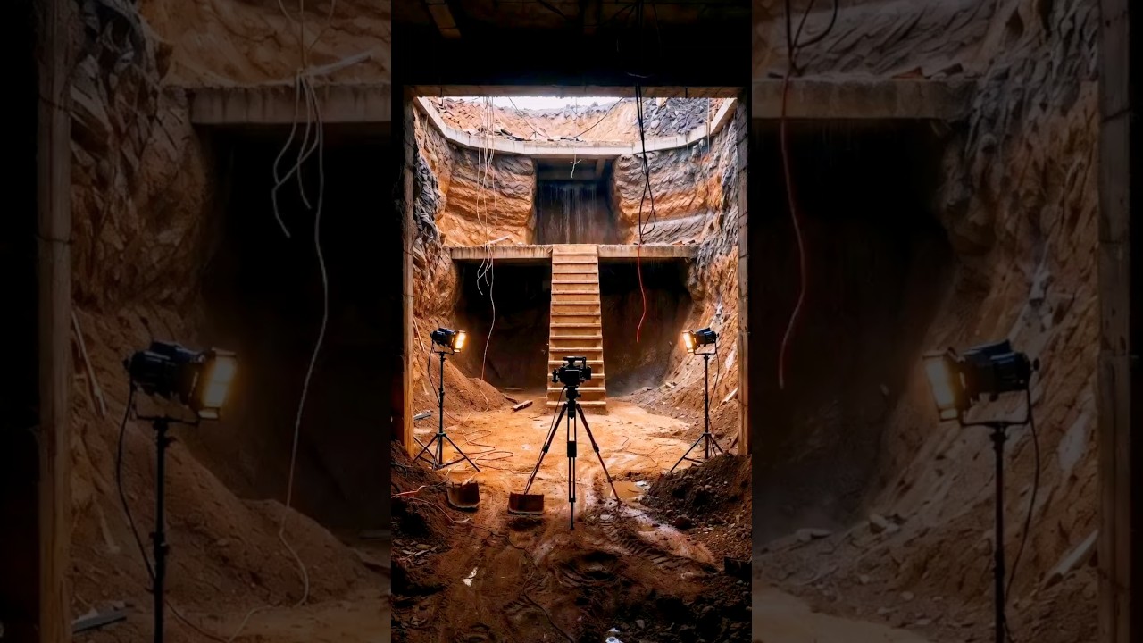 Secret Underground Gym Transformation 😱💪#asmr #bunker #gym #shorts