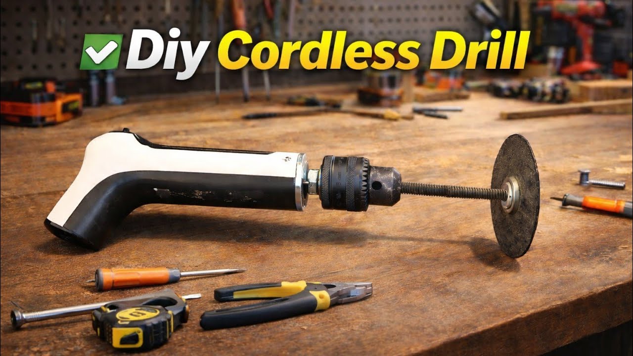 How to Make a Powerful Cordless Drill at home 🔥 | Homemade Drill Machine 
