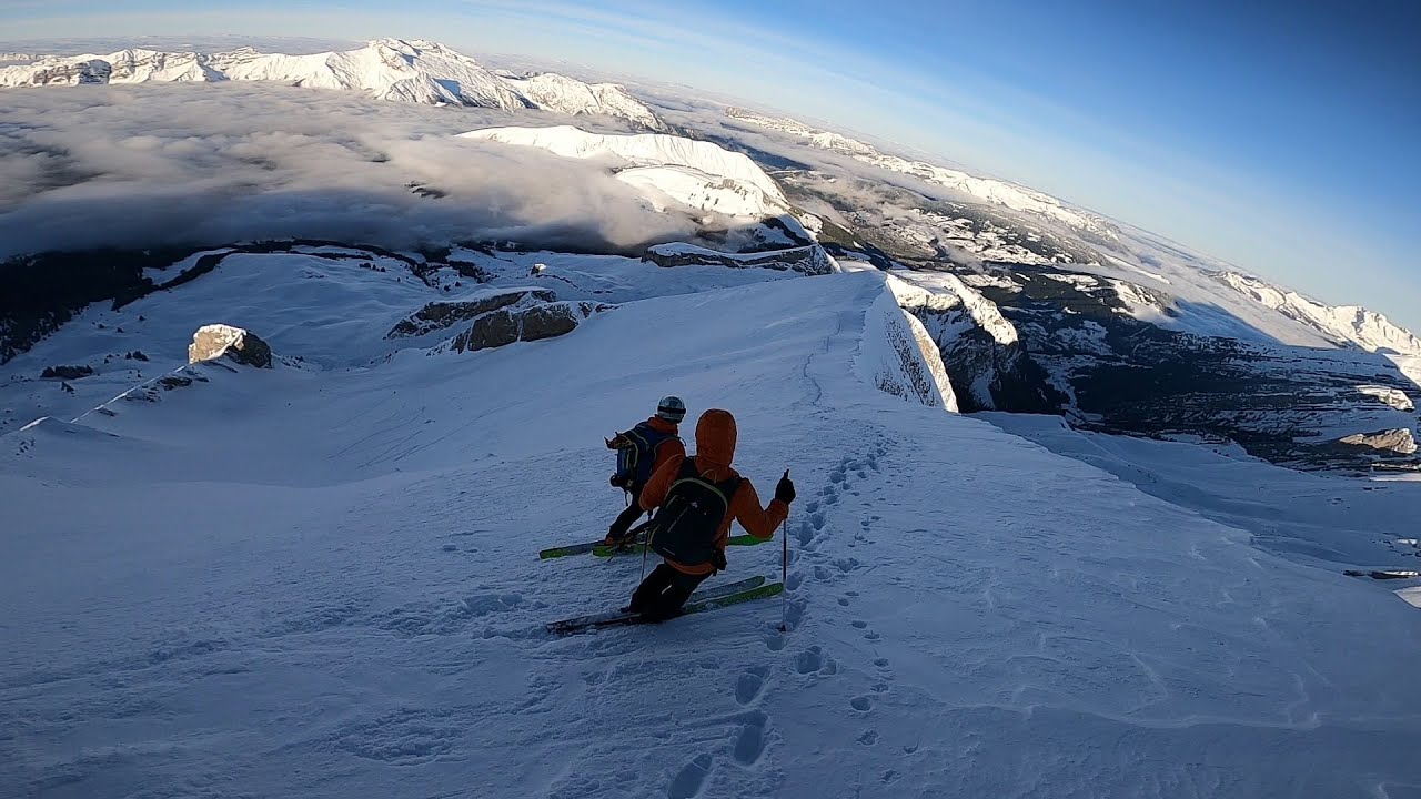 Mont Charvin - Face Ouest &agrave; ski - 28/12/2019
