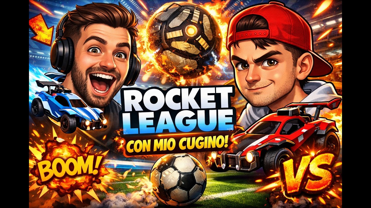 🔥 ROCKET LEAGUE con mio cugino: caos totale e goal assurdi! 🚗⚽