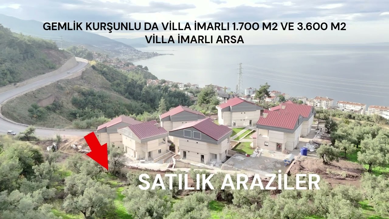 EMLAKHABERCİSİNDEN FULL DENİZ MAZNARALI VİLLA İMARLI ARSA