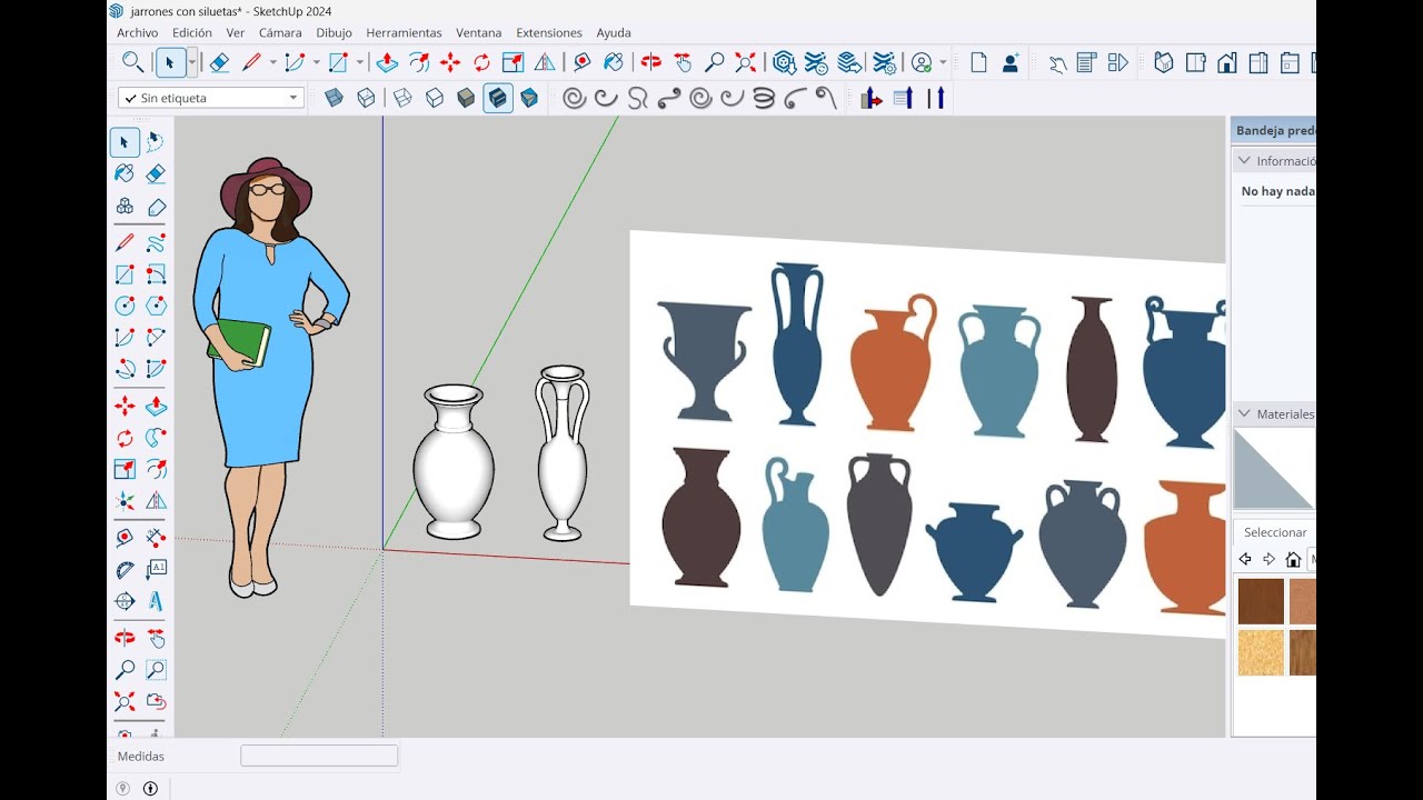 Tips Sketchup Como Modelar Jarrones con una Imagen de Siluetas