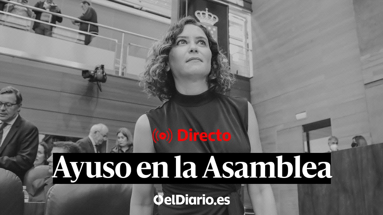 🔴 DIRECTO | AYUSO responde a la oposición en la sesión de control en la ASAMBLEA DE MADRID