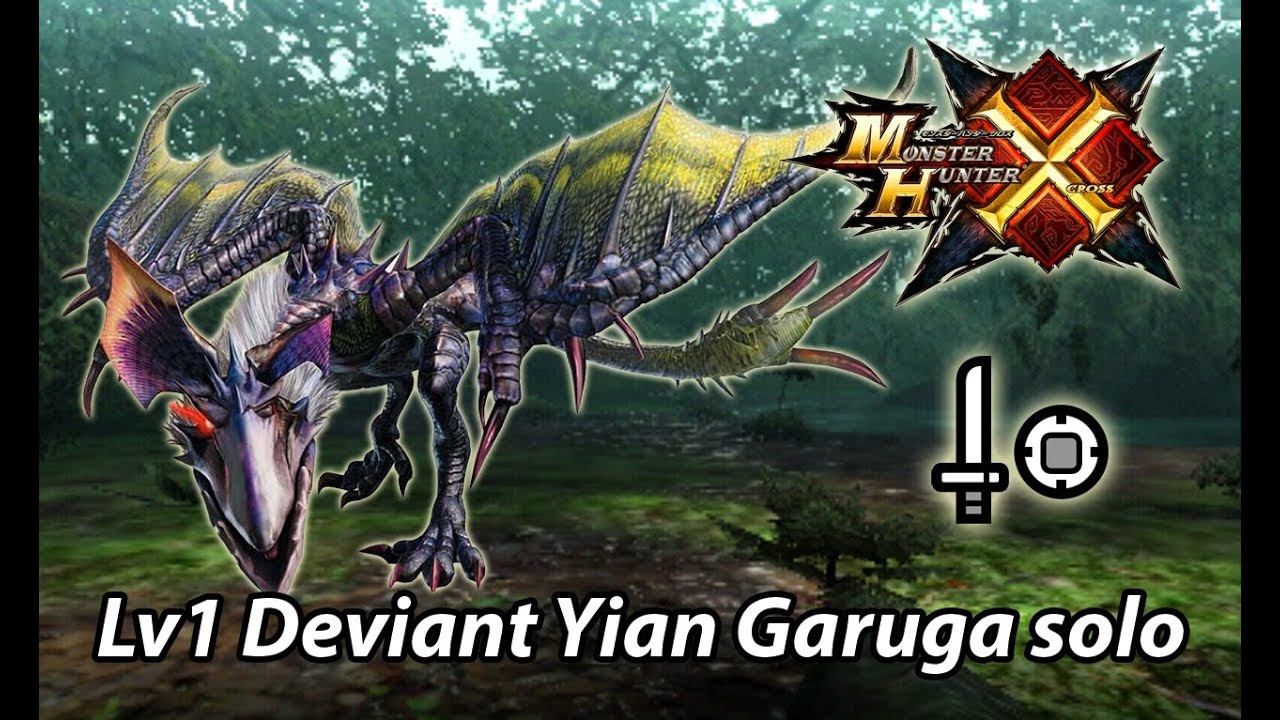 [MHX/MHGen] Deviant Yian Garuga Lv1 solo (Striker Sword and Shield) - 4'26''55