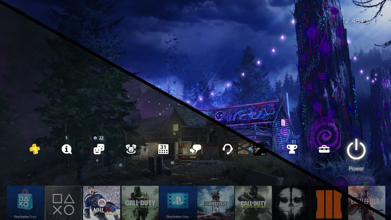 Rave In The Redwoods (Infinite Warfare Sabotage) PS4 Dynamic Theme Showcase! - How To Download!