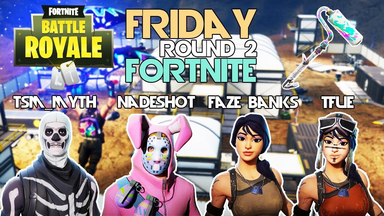 TSM_Myth Nadeshot Vs Tfue FaZe Banks 🥊Friday Fortnite Event🥊 Round 2 (Fortnite)