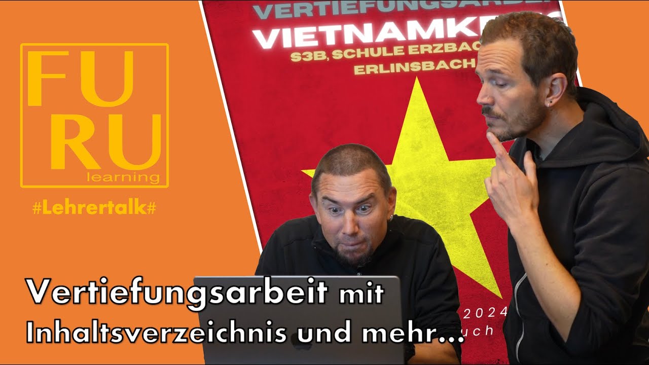 Eine kleine Vertiefungsarbeit in Word erstellen und ein Inhaltsverzeichnis machen!@FURUlearning