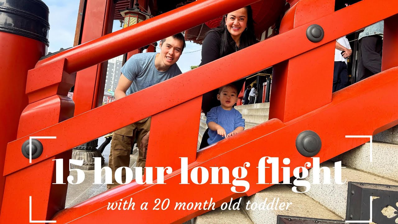 15 hour long haul flight with a 20 month old toddler | Toronto to Japan #travelwithkids #travelvlog