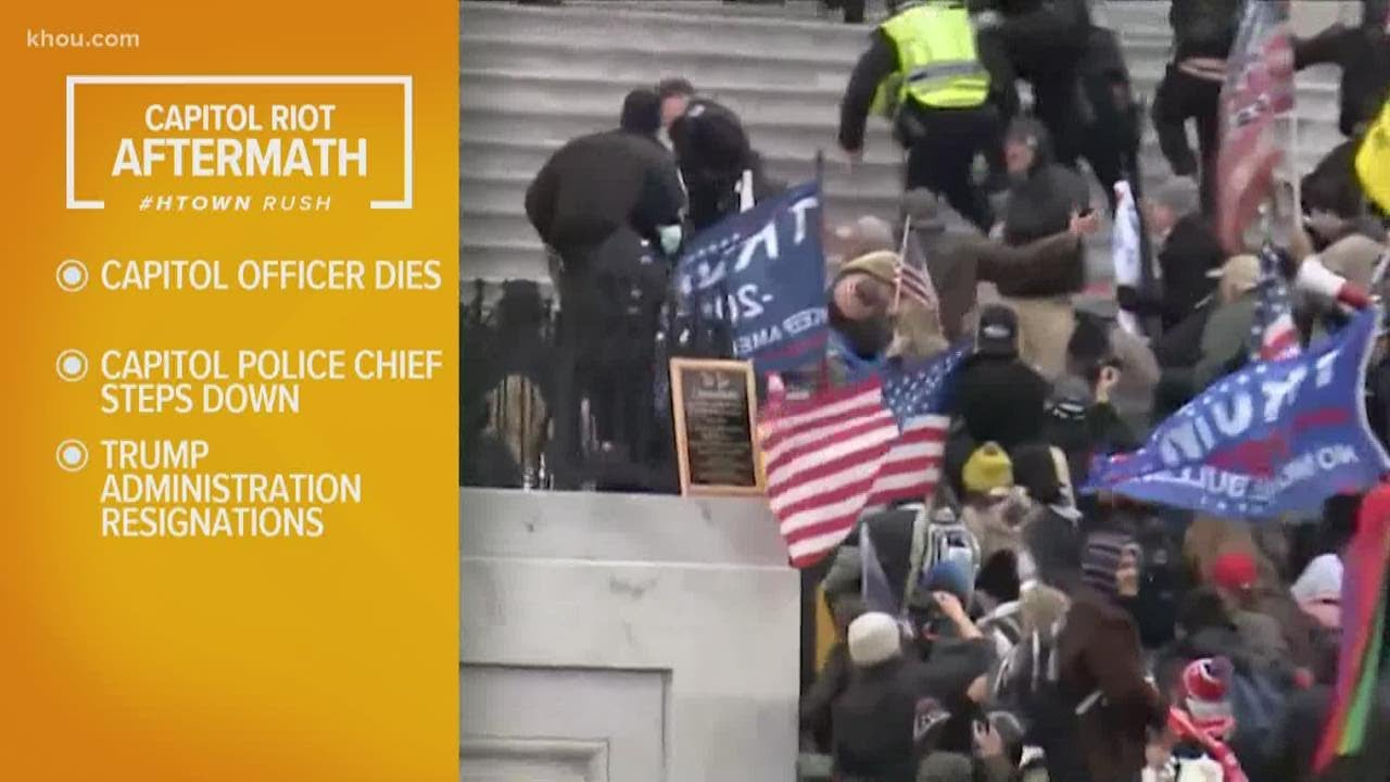 Capitol riot aftermath: Officer dies and more resignations | Top headlines for Jan. 8, 2021