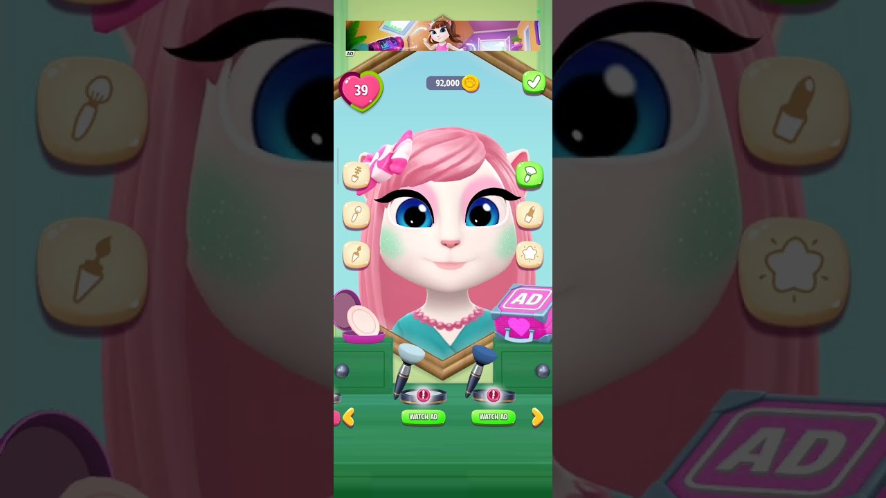 My Talking Angela 2 Gameplay - Makeup Room⚡️Final Level  🤩
