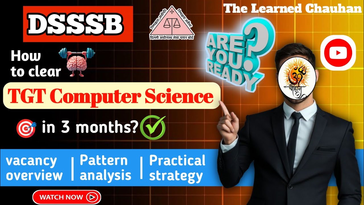 How to clear DSSSB TGT Computer Science in 3 months??🎯🎯