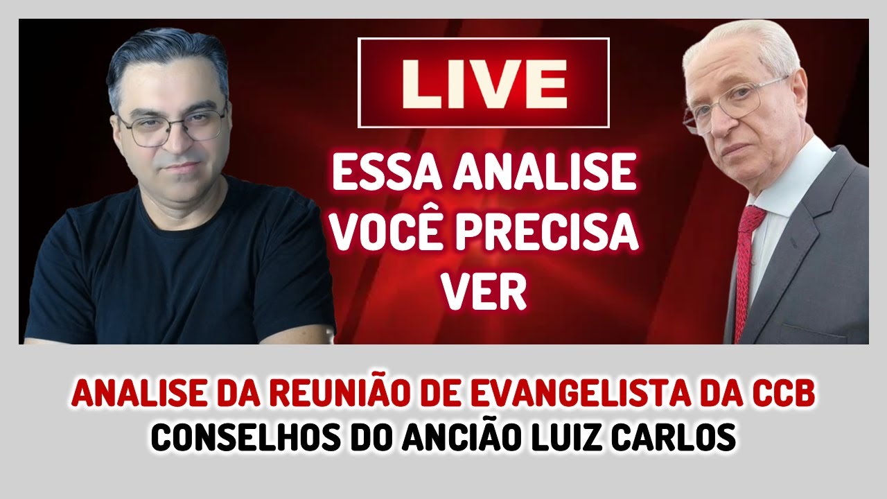 ÁUDIO: Ancião Luiz Carlos dando conselhos em reunião de evangelistas da CCB