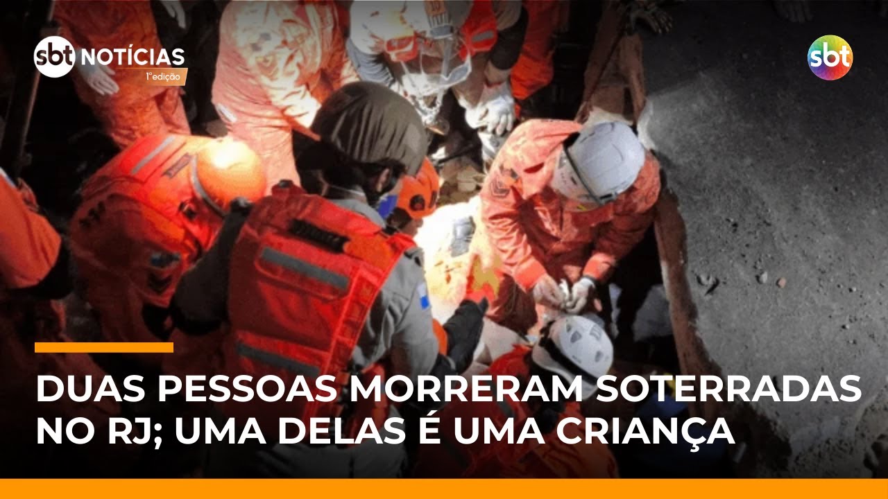 Laje desaba em casa no RJ e deixa dois mortos e uma pessoa ferida | #SBTNotícias