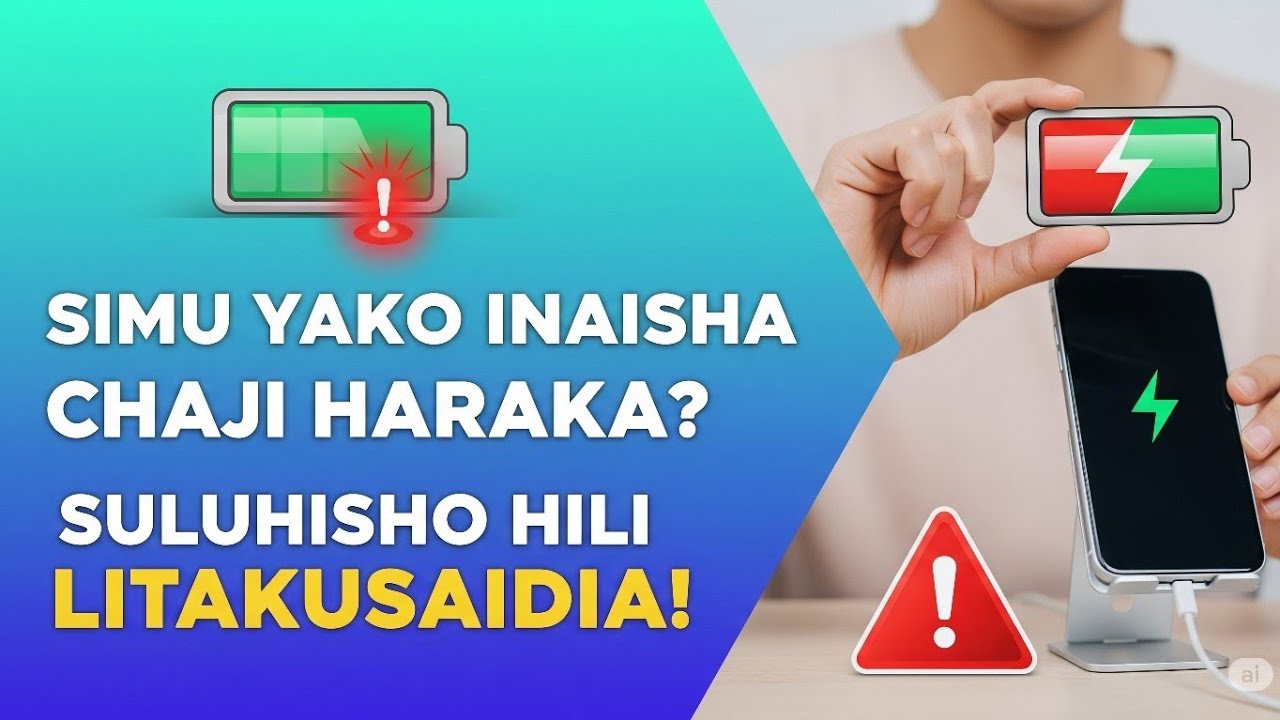 ⚡SIMU yako INAISHA chaji HARAKA? Tumia NJIA HII MARA MOJA!