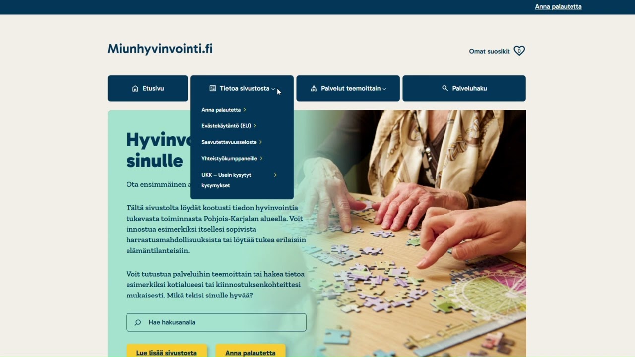 Näin käytät Miunhyvinvointi.fi-sivustoa