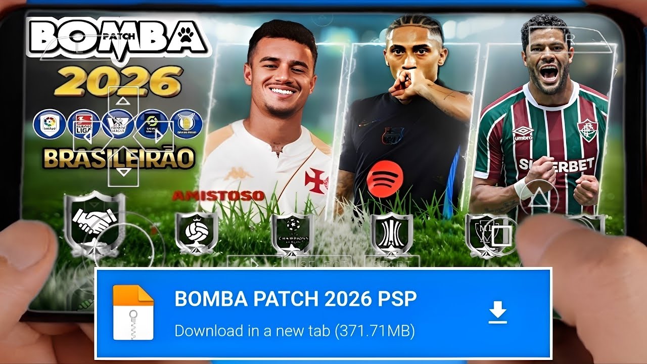 NOVO BOMBA PATCH JANEIRO 2026 PSP LITE 100% ATUALIZADO COMO INSTALAR CELULAR ANDROID PASSO A PASSO✅
