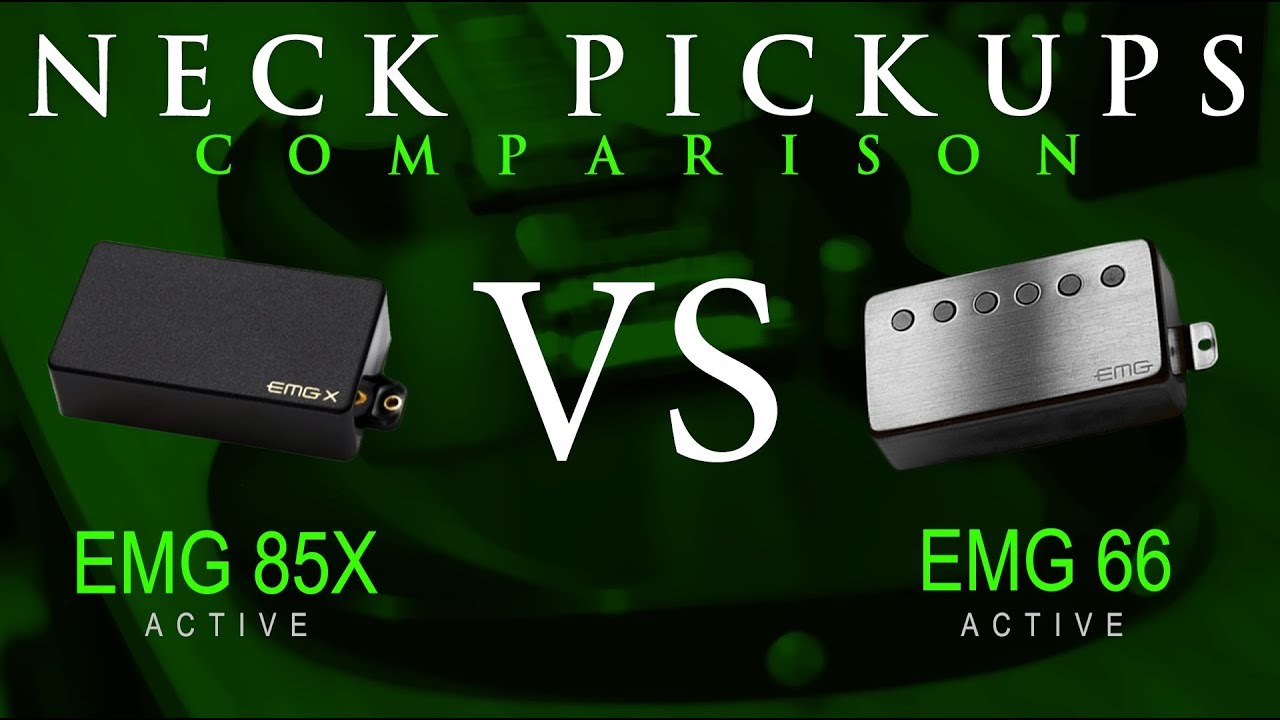 EMG 85X vs EMG 66 - Active NECK Pickup Guitar Comparison / Demo