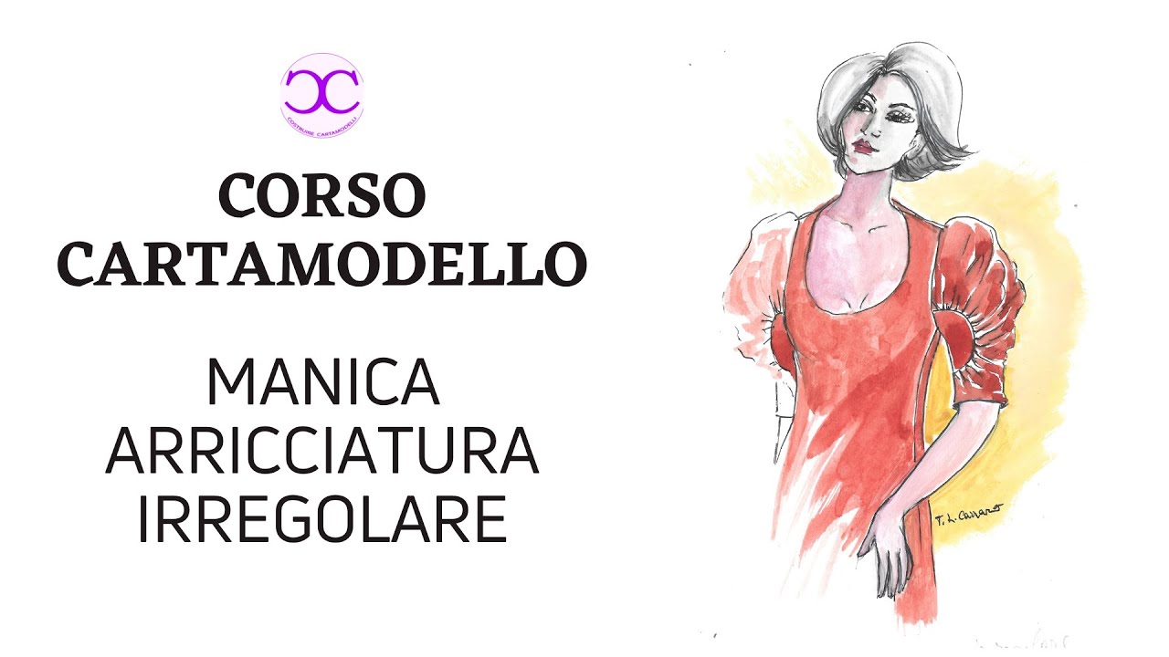 COME CREARE IL CARTAMODELLO PER UNA MANICA CON ARRICCIATURA IRREGOLARE