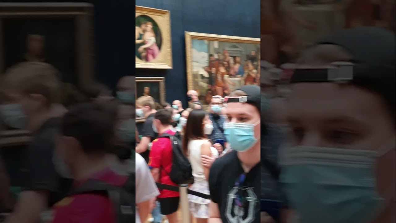 🖼️ #MonaLisa #LouvreMuseum #DaVinci #ArtMasterpiece #ParisCulture #TimelessArt #museumvibes