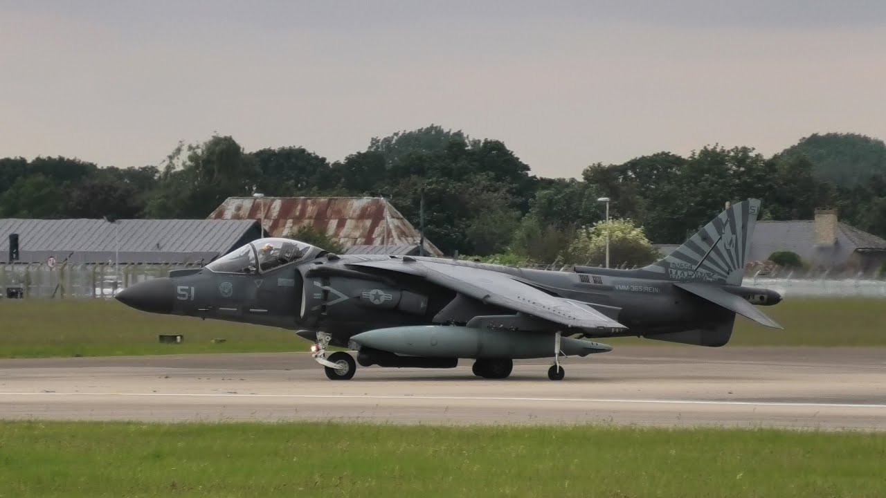 *RARE* stuff at Mildenhall. 4x USMC AV8, 4x MV22's, E4, C5, HC130. 9/6/2024