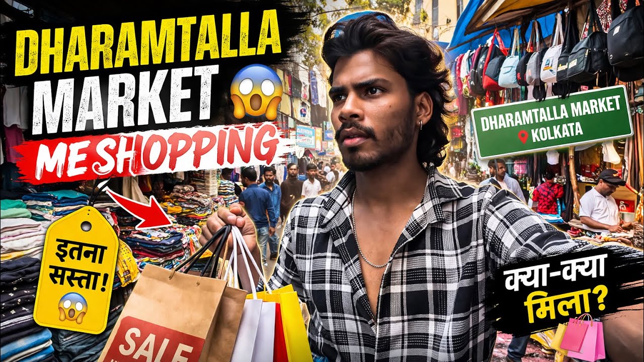 ₹100–₹500 Shopping in Dharamtalla Market 😍 | Kolkata Street Market