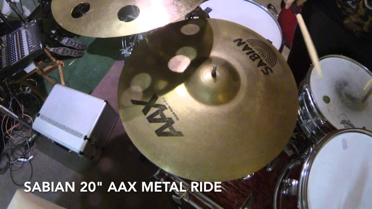 Sabian Ride-Cymbal Comparison (HH Rock Ride, HH Ride, AAX Metal Ride, Tremor)