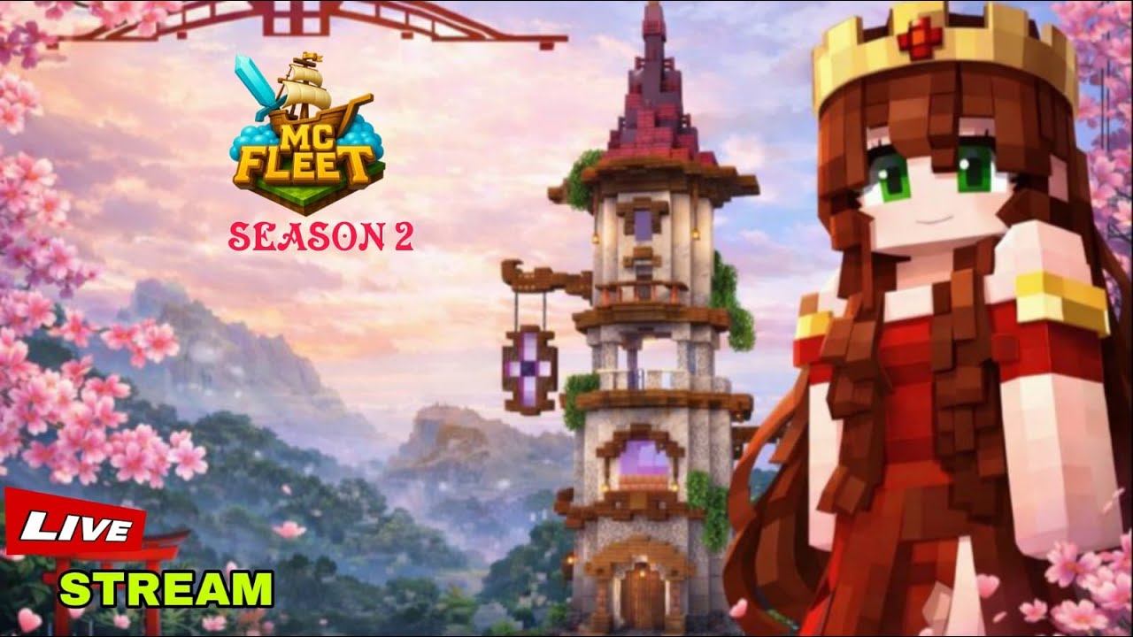 Live | Today 30 likes | Making secret build  in fleet smp Season 2 | Join DC | Subscribe