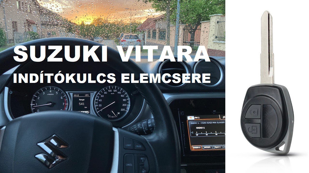 Suzuki Vitara indítókulcs elemcsere (SX4 S-Cross, Swift, SX4, Ignis, Baleno, Alto) 🔋🪛