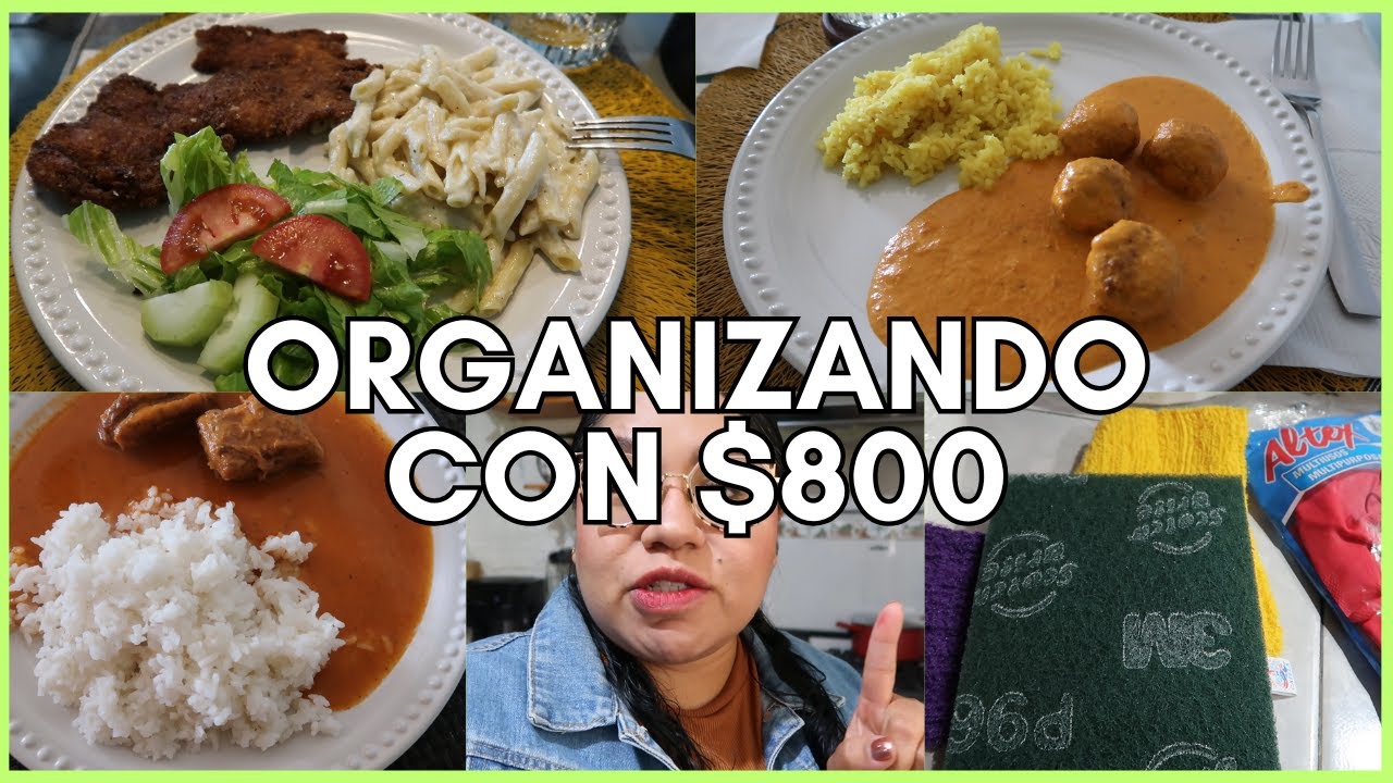 ✅ NUEVA ORGANIZACIÓN SEMANAL con $800 Pesos 😱 | Erika Blop