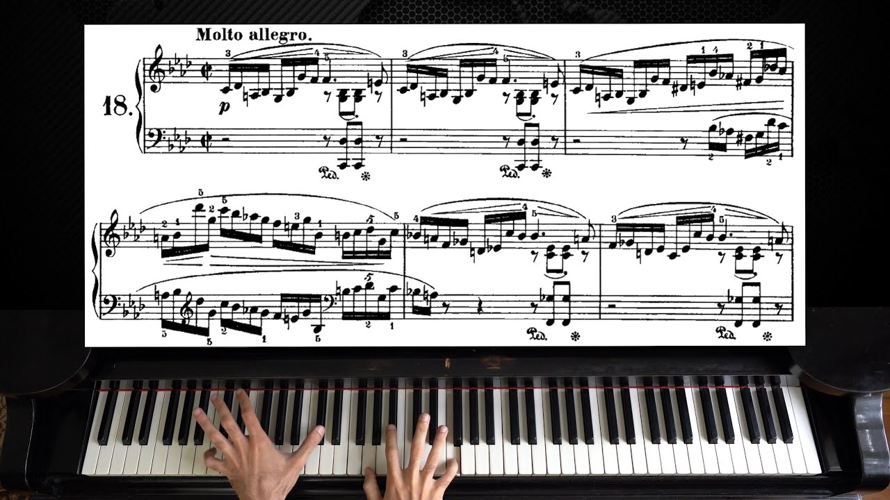 Chopin - Prelude Op. 28, No. 18 | Piano with Sheet Music