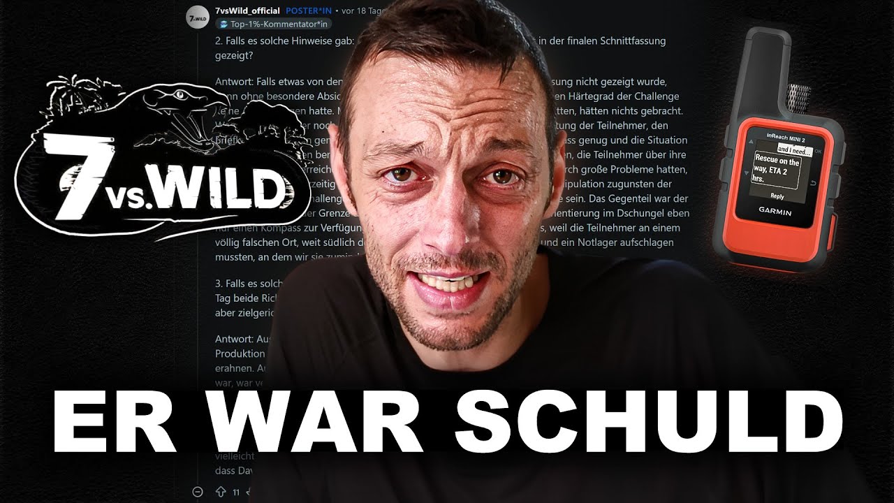 Meine ENTSCHULDIGUNG an 7 VS. WILD und JOE VOGEL!