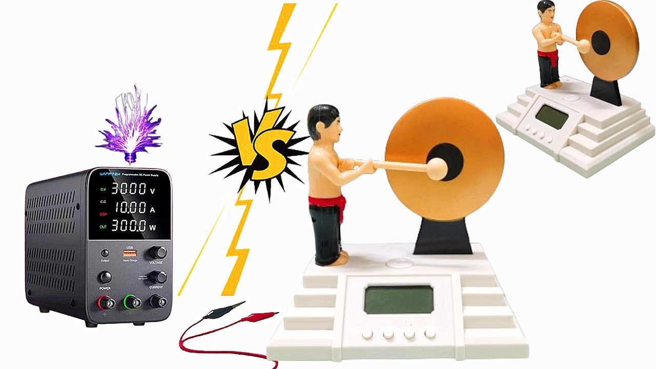 I Applied High Voltage to Electric TOYS | High Voltage VS Fun knocking gong alarm clock