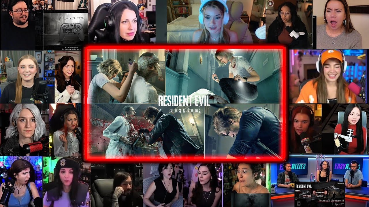 RESIDENT EVIL REQUIEM Jan 2026 Showcase Reaction Mashup | Leon & Grace Gameplay 