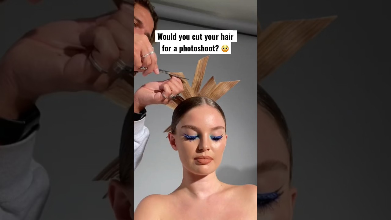 Would you cut your hair for a photoshoot? 😳