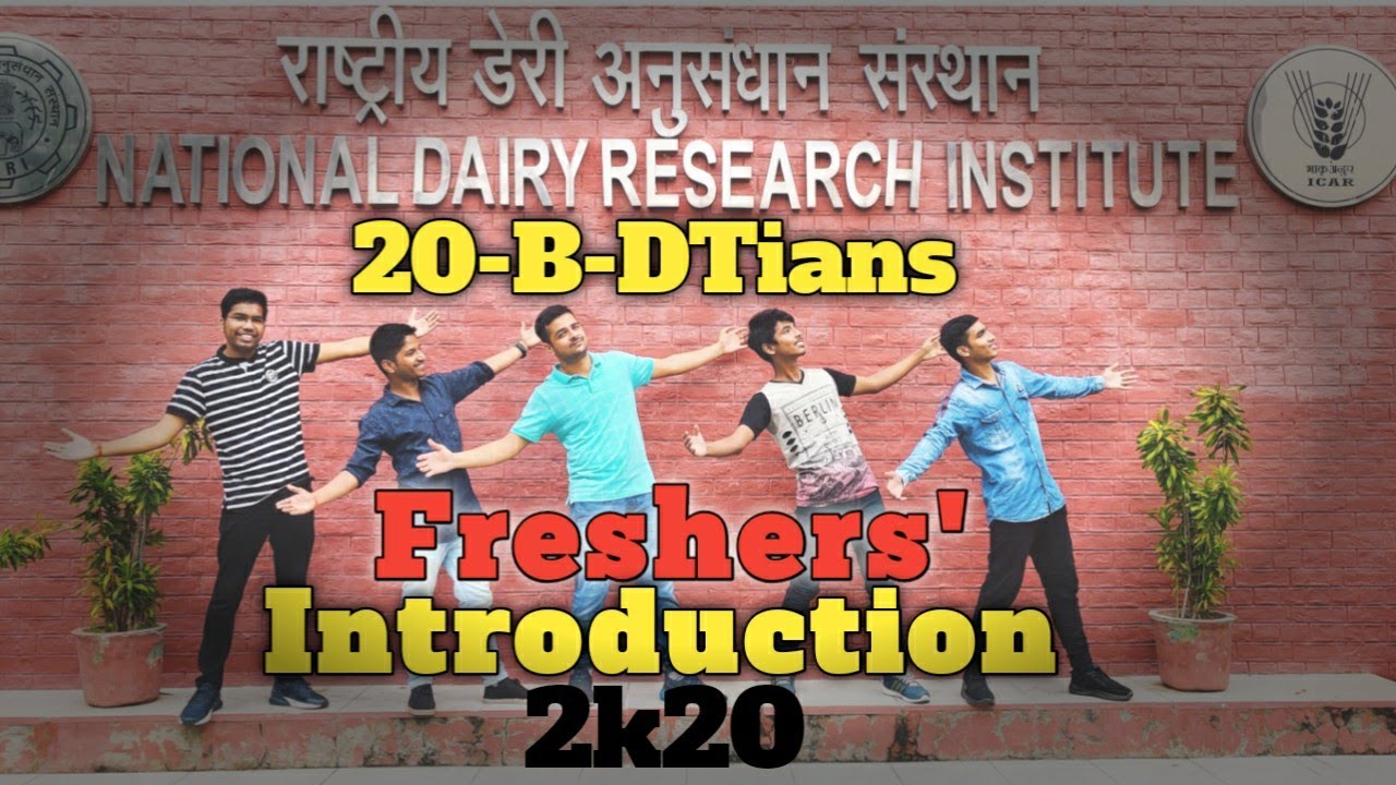 National Dairy Research Institute Karnal||Freshers Introduction 2k20||Created By 2k19_Batch