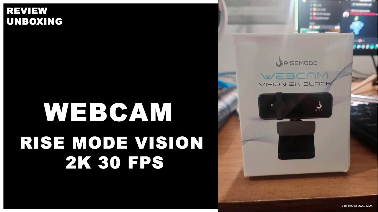 [REVIEW-UNBOXING] Webcam Rise Mode Vision 2K 30 FPS