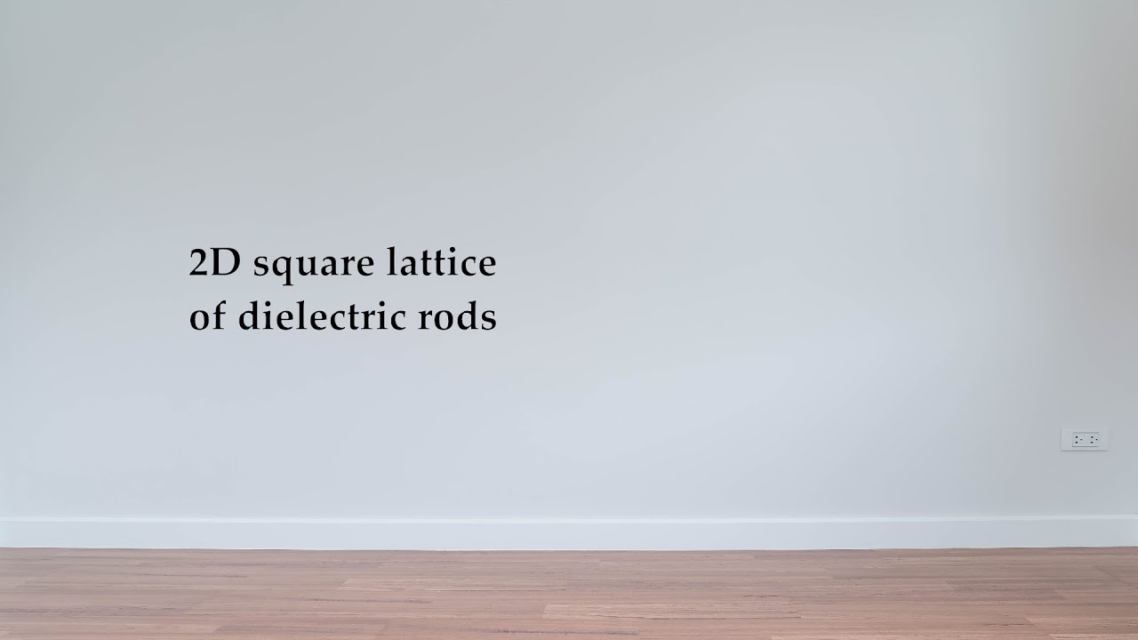 Square lattice of dielectric rods