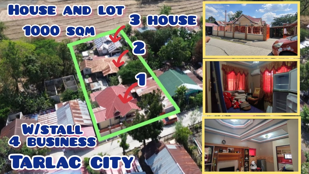Lot#614 House and lot w/3 house w/stall 4 business, near school. 1000sqm 5M Tarlac city