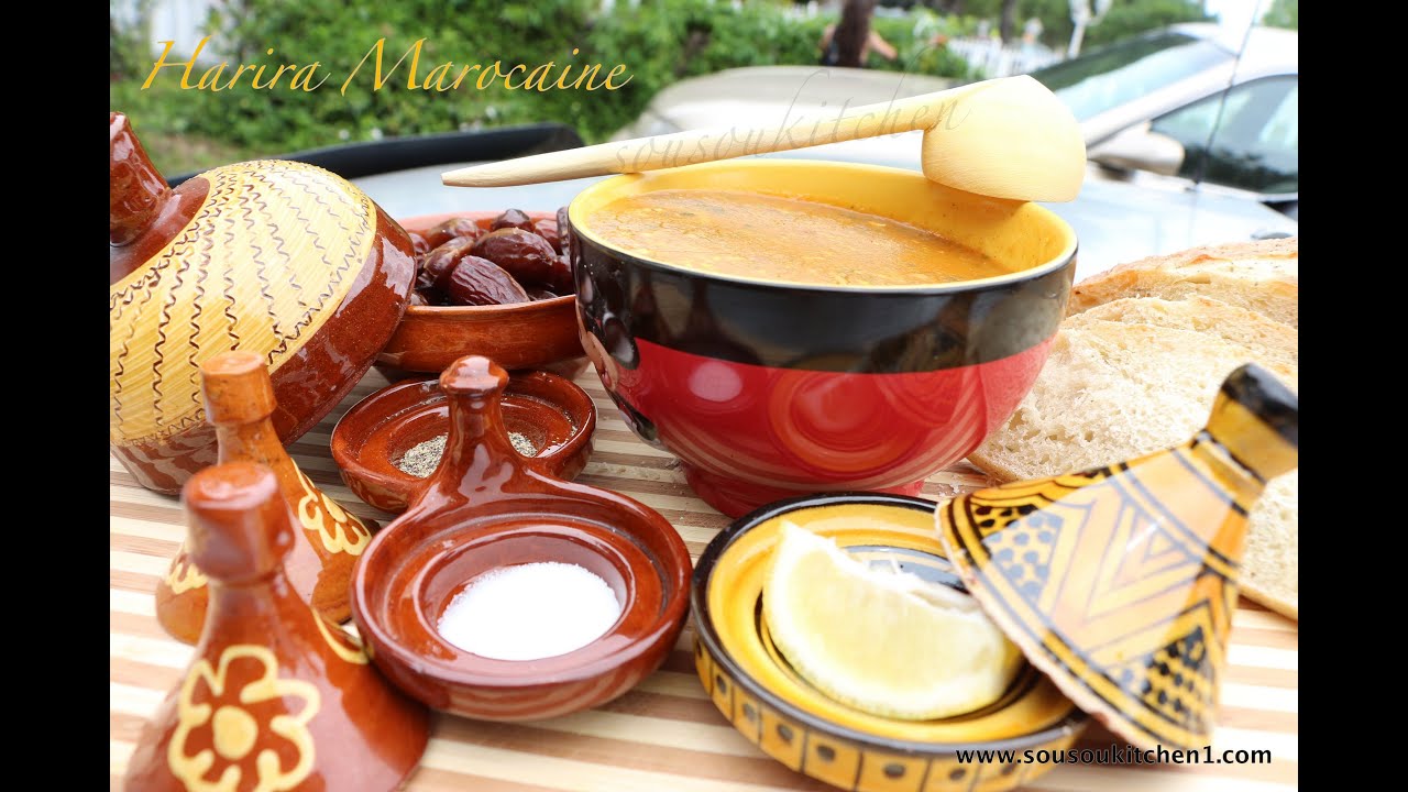 Harira Soupe Marocaine Traditionelle الحريرة المغربية/Moroccan Soup-Ramadan Special-Sousoukitchen