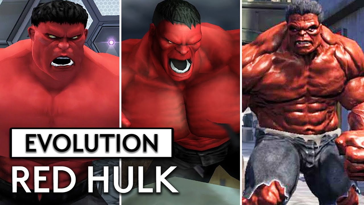 Evolution of RED HULK in Hulk Games! (Mods)
