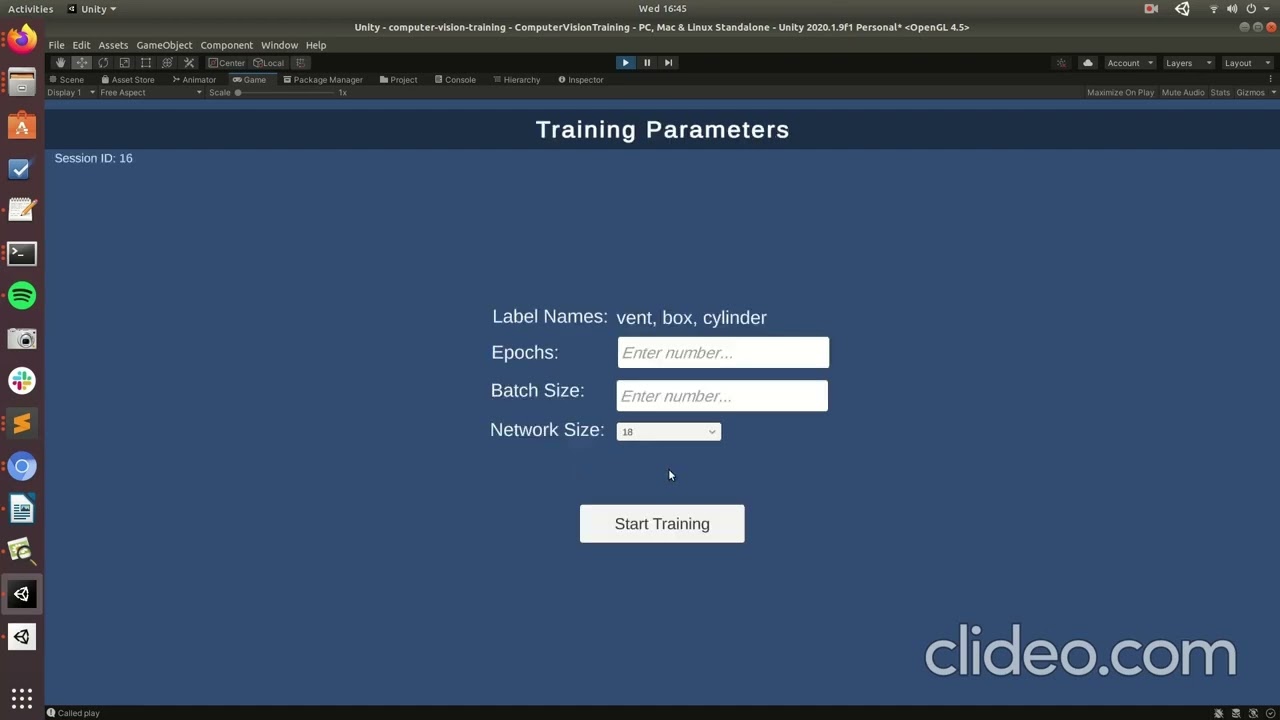 Computer Vision Training Workflow Demonstration
