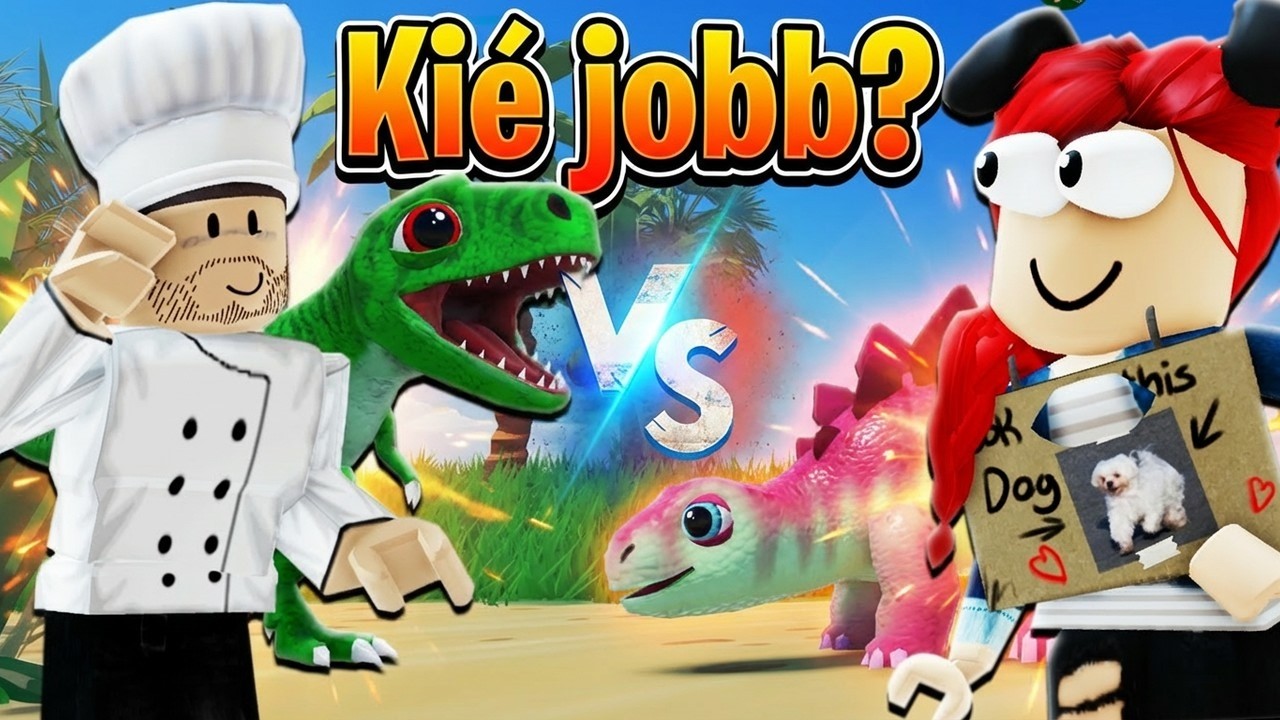 KINEK JOBB a DÍNÓJA? - T-Rex Vs. Stego! - Roblox - Immuval! -  Hatch & Craft: Prehistoric Paradise