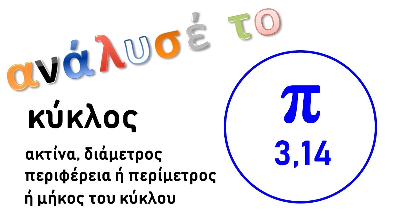 Ο κύκλος και ο αριθμός πι 3,14