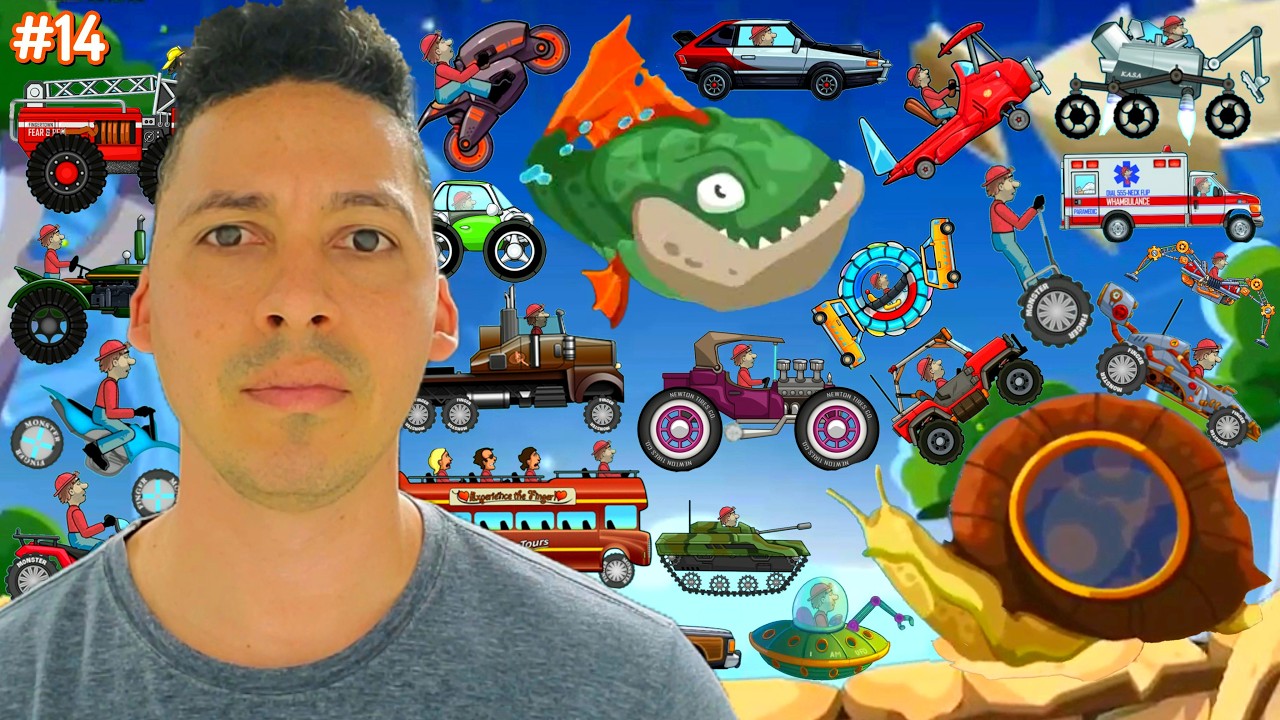 Hill Climb Racing - #14 - Todos Los Auto En Pronóstico - Juegos De MELVIN