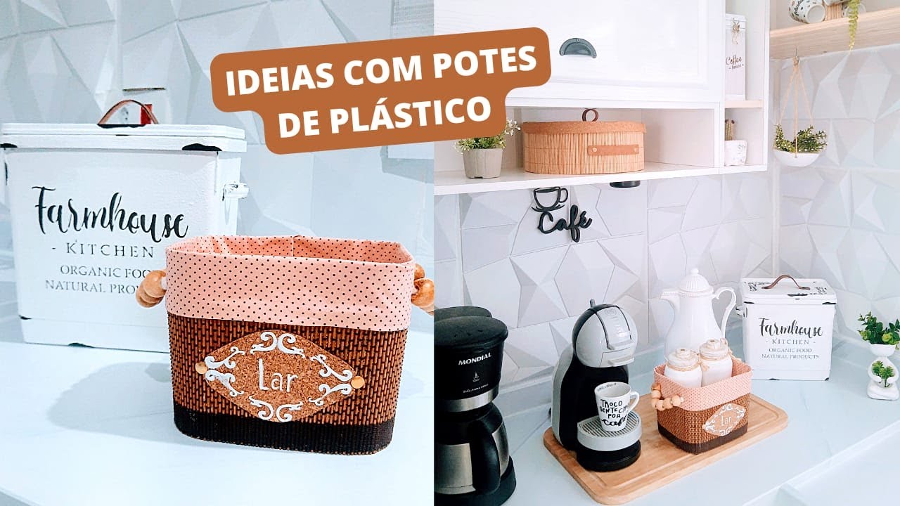 COMO RECICLAR POTES DE PLÁSTICO | IDEIAS FÁCEIS DE FAÇA VOCÊ MESMO !