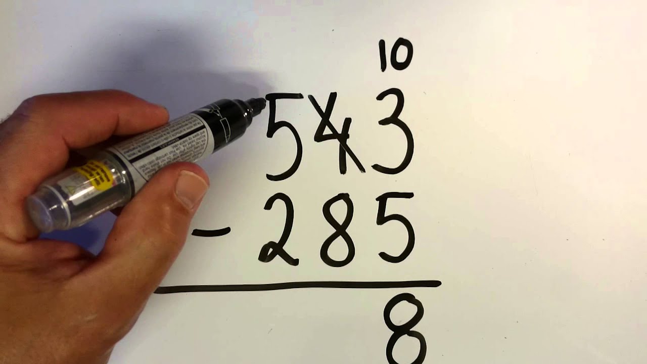 Uppst&auml;llning subtraktion
